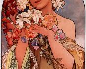 阿尔丰斯 穆夏 : Flower